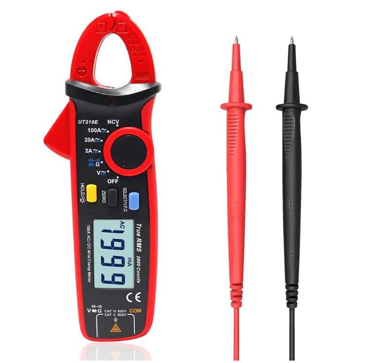 UNI-T UT210E UT-210E True Rms Ac/Dc Stroom Mini Clamp Meter W/Capaciteit Tester Digitale Aarde Ground Multimeter megohmmeter