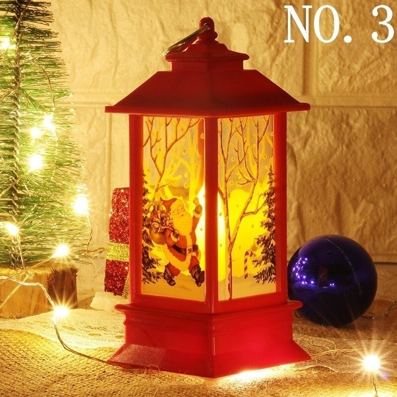 Christmas Decoration Warm Light Snowman Santa Elk Mini Angel Fairy Lantern Lighting Toy for Kid: Blue