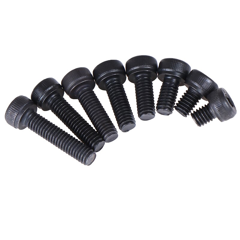 M4/M5/M6/M8 12.9Grade Steel Allen Hex Socket Cap Head Black Screw Bolt Furniture Fastener 20PCS