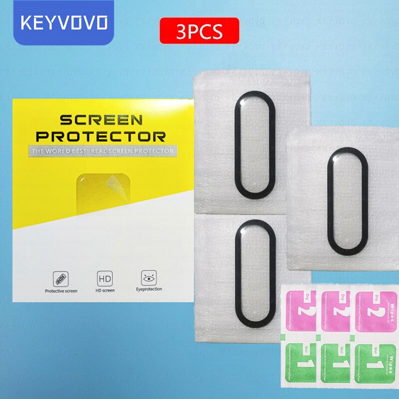 10D szkło ochronne dla Xiaomi Mi Band 6 5 4 Screen Protector dla Miband 6 5 4 Smart Watchband 4 band5 miękki Film 1/2/3/5 sztuk: 3PCS / For Mi Band 4