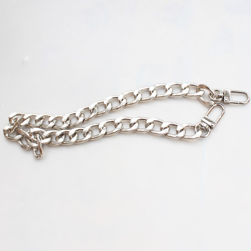 Metal Purse Chain Strap Vervanging Solid Chain Handtas Schoudertas 13.55Mm Breed Diy Ketting Accessoires Goud/Zilver/gun Zwart: Zilver / 30cm