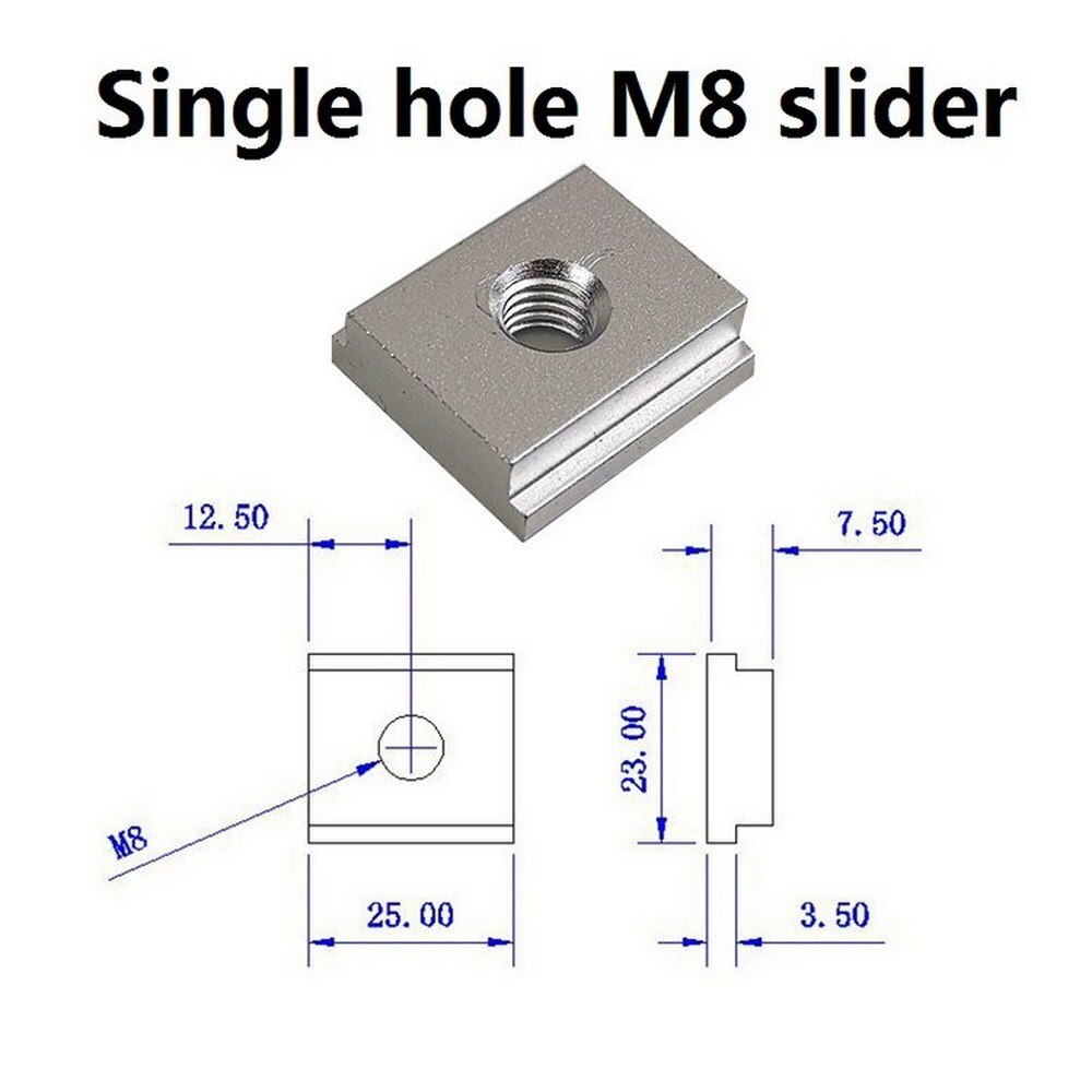 T-track Slider Sliding Nut Aluminum Alloy T Slot Nut Jigs Screw Slot Fastener 100MM/200MM /300MM /400MM Woodworking Tools