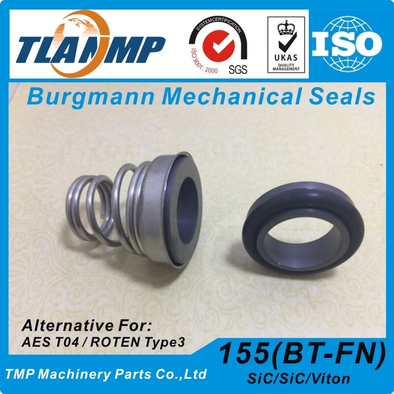 155-15 tlanmp mekanisk tætning (materiale: sic-sic-vit) til ebara cdx 2 cdx (l) pumper | aes  t04/ burgmann bt-fn / roten type 3