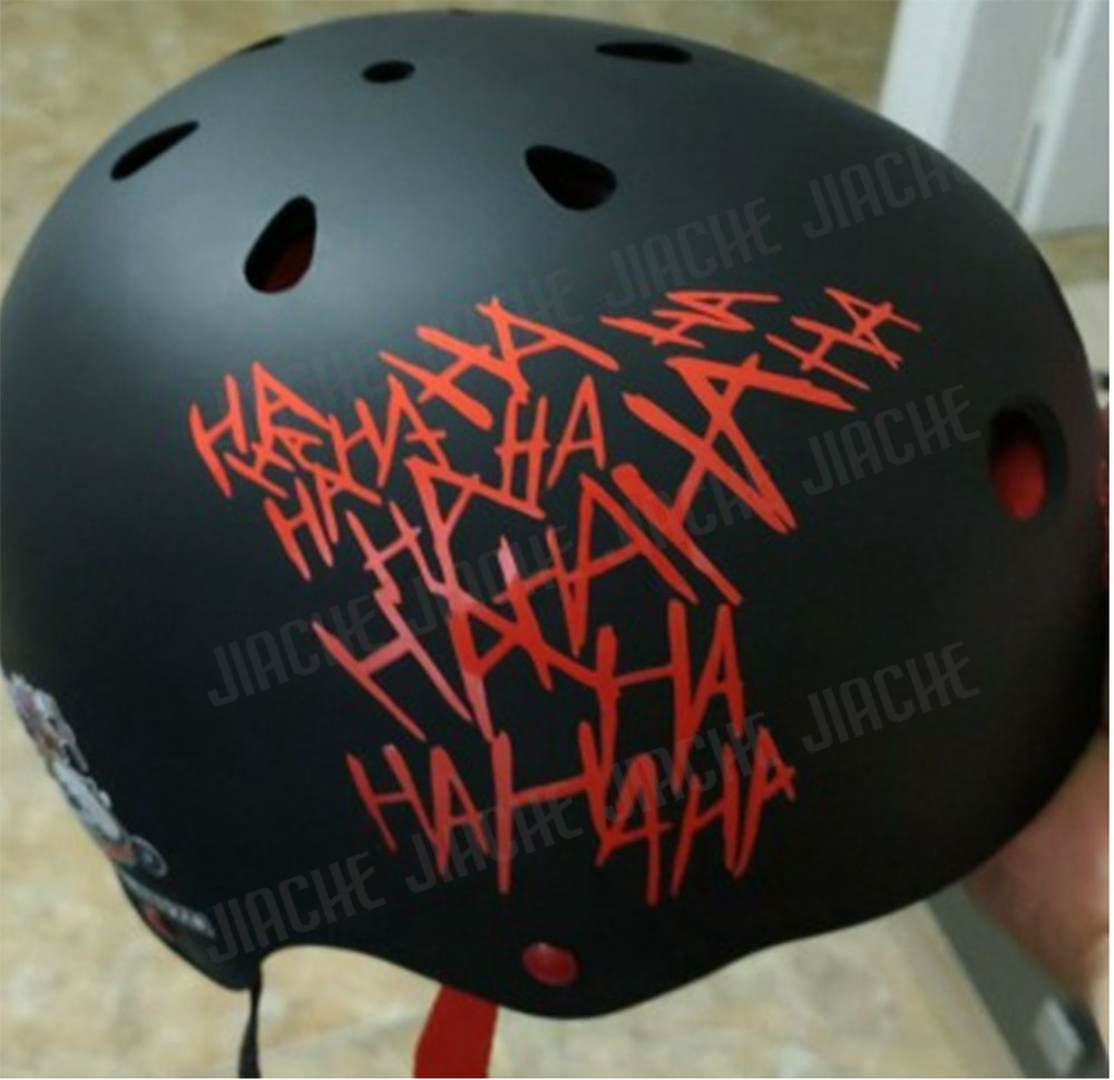 13 colores HaHa Joker pegatina de coche divertido casco calcomanía motocicleta pegatinas reflectantes pegatinas Auto ventana parachoques pegatina Decoración
