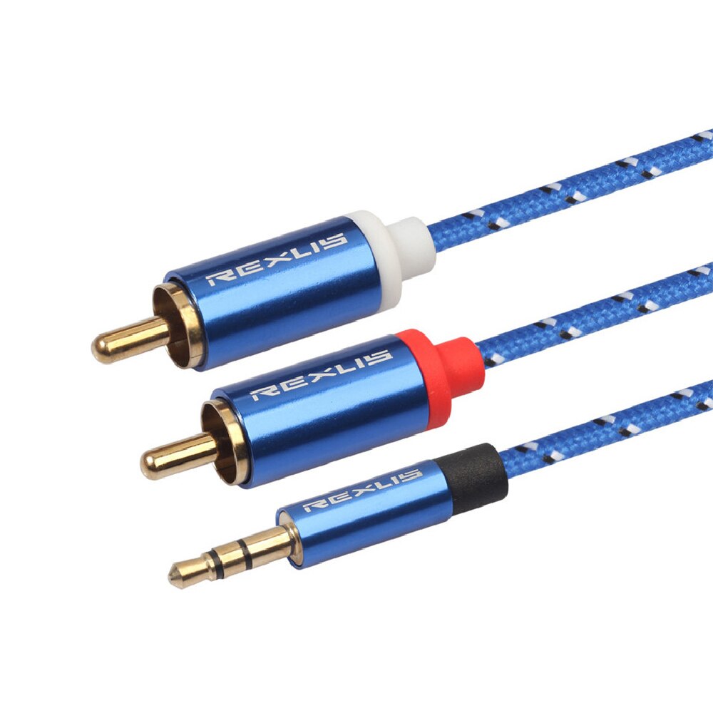 Line Audio Cable 3.5Mm Naar 2rca Luidspreker Lijn 1M Audio Kabel Du... – Vicedeal