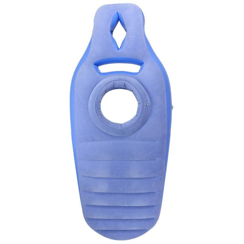 Yoga matt Für Schwangere Frauen Komfortable Beflockung PVC Aufblasbare Matratze Mit See ÜSpund Zu Hause Sport Fitnessstudio Fitness Pilates Pads: Blau