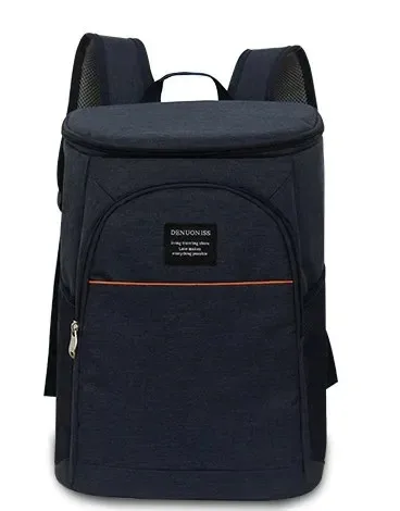 20L Thermal Backpack Waterproof Thickened Cooler Bag Large Insulated Outdoor Picnic Refrigerator Lunch Bag: Blue