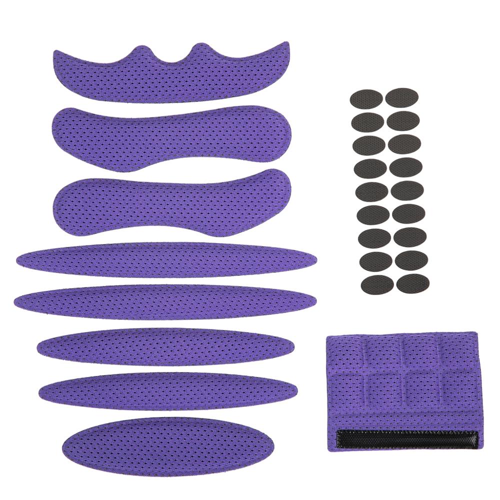 Helm Padding Kit 27Pcs Bike Vervanging Universele Foam Pads Set Helm Kussens Voor Fiets Motorhelm: Purple