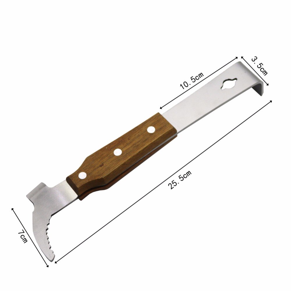 Hout Handvat Honing Schrapen Mes Multifunctionele Bijenkorf Schraper Imker Bijenteelt Bijenkorf Gereedschap Apparatuur Bijenteelt Benodigdheden 1Pc