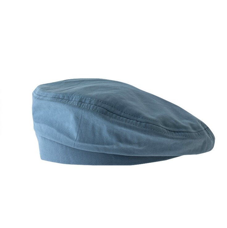 Retro cotton Beret Hat Women Cap Female Ladies Beanie Beret Girls For Summer And Autumn THIN: Blue