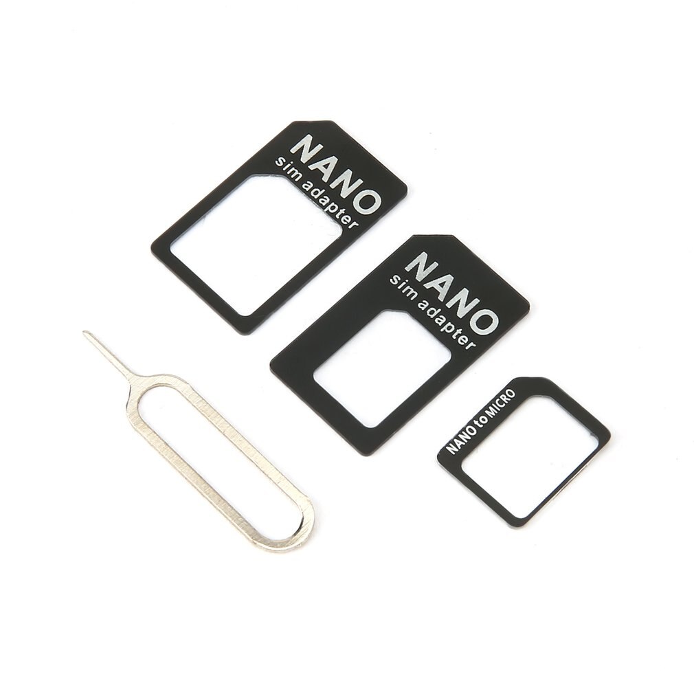 3 in 1 for Nano Sim Adapter and for Micro Sim Adapter with a Needle for Mobile Devices Compact