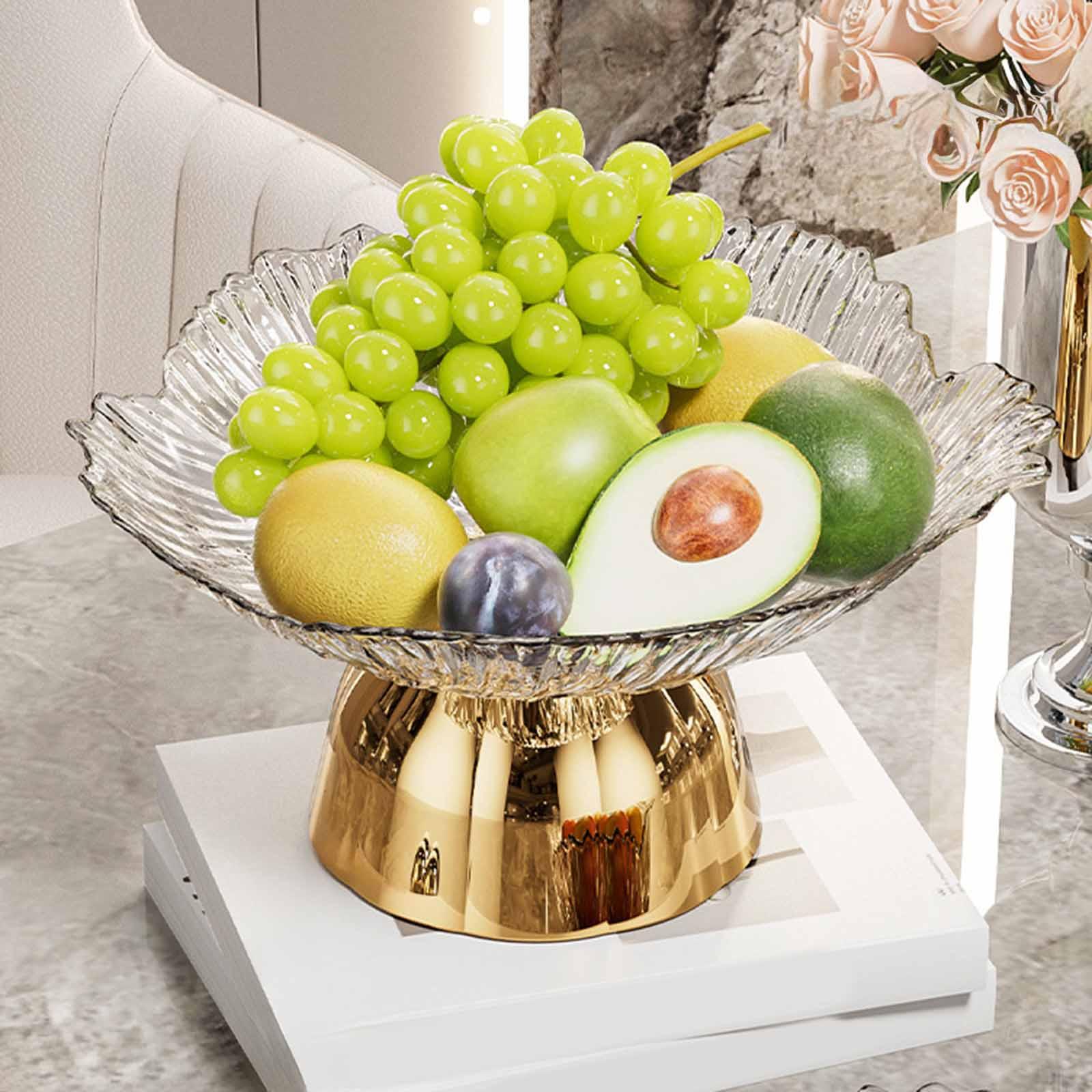 Piedestalskål mad snack opbevaringsbakke grøntsagsholder frugtkurv til kontor fødselsdag køkken stue