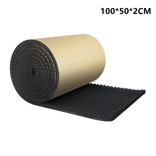 Car Firewall Heat Sound Deadener Insulation Mat Noise Sound Insulation Cotton Acoustic Dampening Foam Proofing Pad 50*200CM: 100X50X2cm