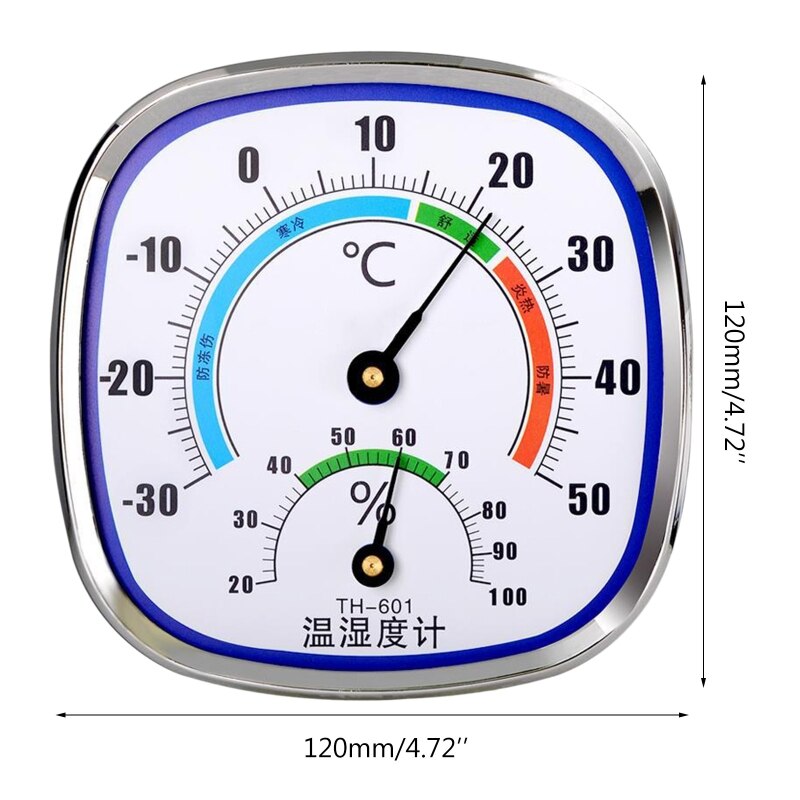 Termómetro analógico, higrómetro, Monitor de temperatura, medidor de humedad para interiores y exteriores, 193C