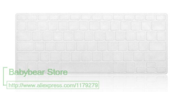 Osłona klawiatury naklejka silikonowa wersja amerykańska język hiszpański list Protector dla Macbook Air 13 Pro 13 15 17 Retina Film: clear
