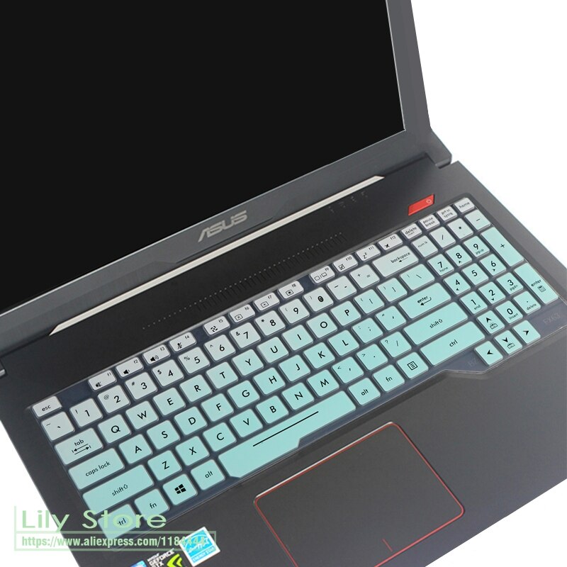 Asus tuf gaming  fx504 fx504ge fx504gd fx504gm fx504g fx503 fx503vd 15 tuuman 15.6 tuuman silikoninen kannettavan tietokoneen näppäimistön suojakuori: Fademint