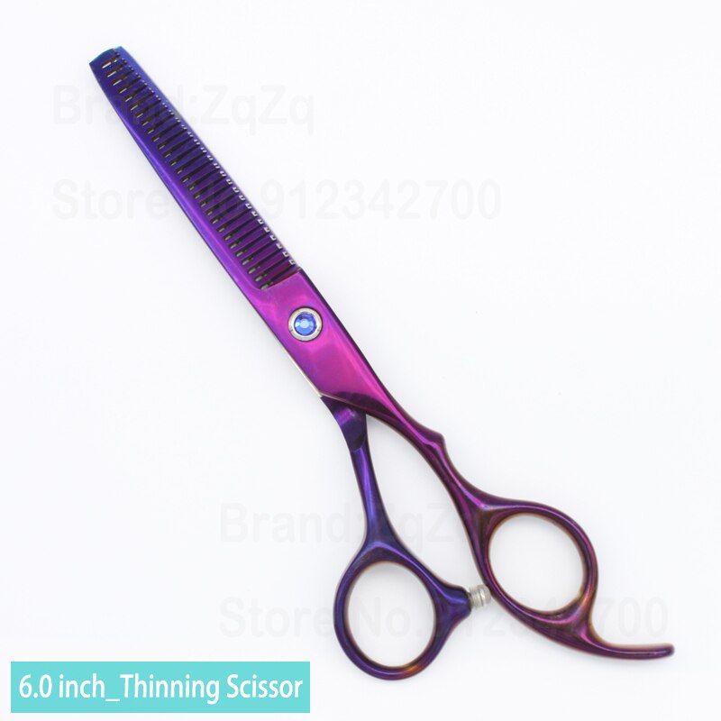 Zqzq Kappersscharen 6 Inch Haar Schaar Professionele Kapper Schaar Snijden Dunner Styling Tool Kappers Shear: Purple Thinning
