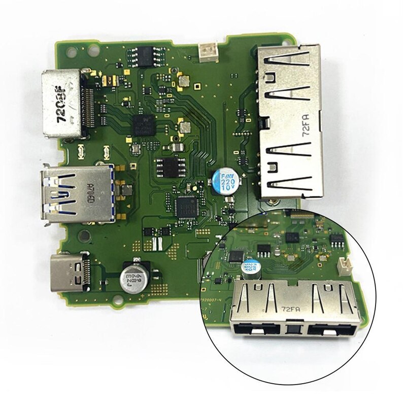 Para Nintendo Switch reemplazar la placa base de carga Reparación de placa partes cargador HDMI carga Dock