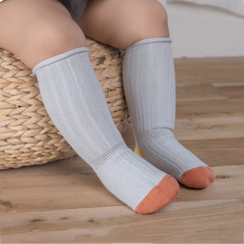Baby Sokken Neonatale Herfst Katoen Stippen Plain Stripes Kids Meisjes Jongens Kinderen Sokken Voor 1-3 Jaar
