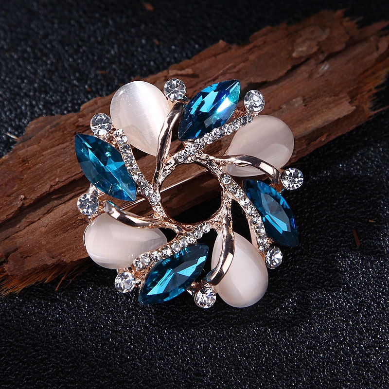 Smuk bauhinia broche nål kjole spænde nål smykker brocher sølv zink legering nåle 4.5 x 4.5cm