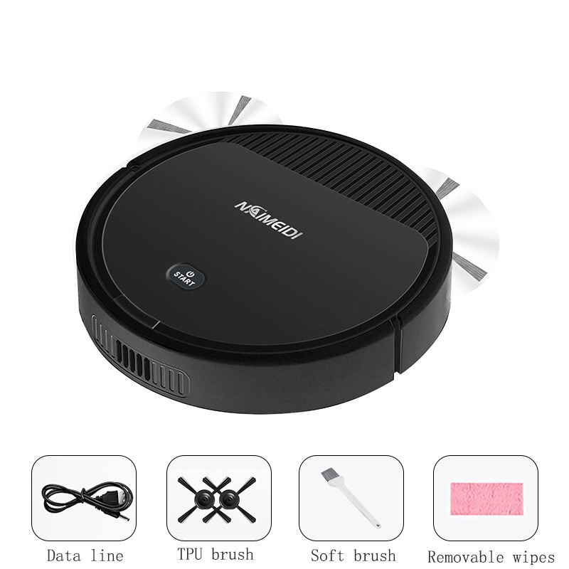 Robot aspirateur Ultra-fin intelligent 3 en 1, balayage sans fil, humide et sec