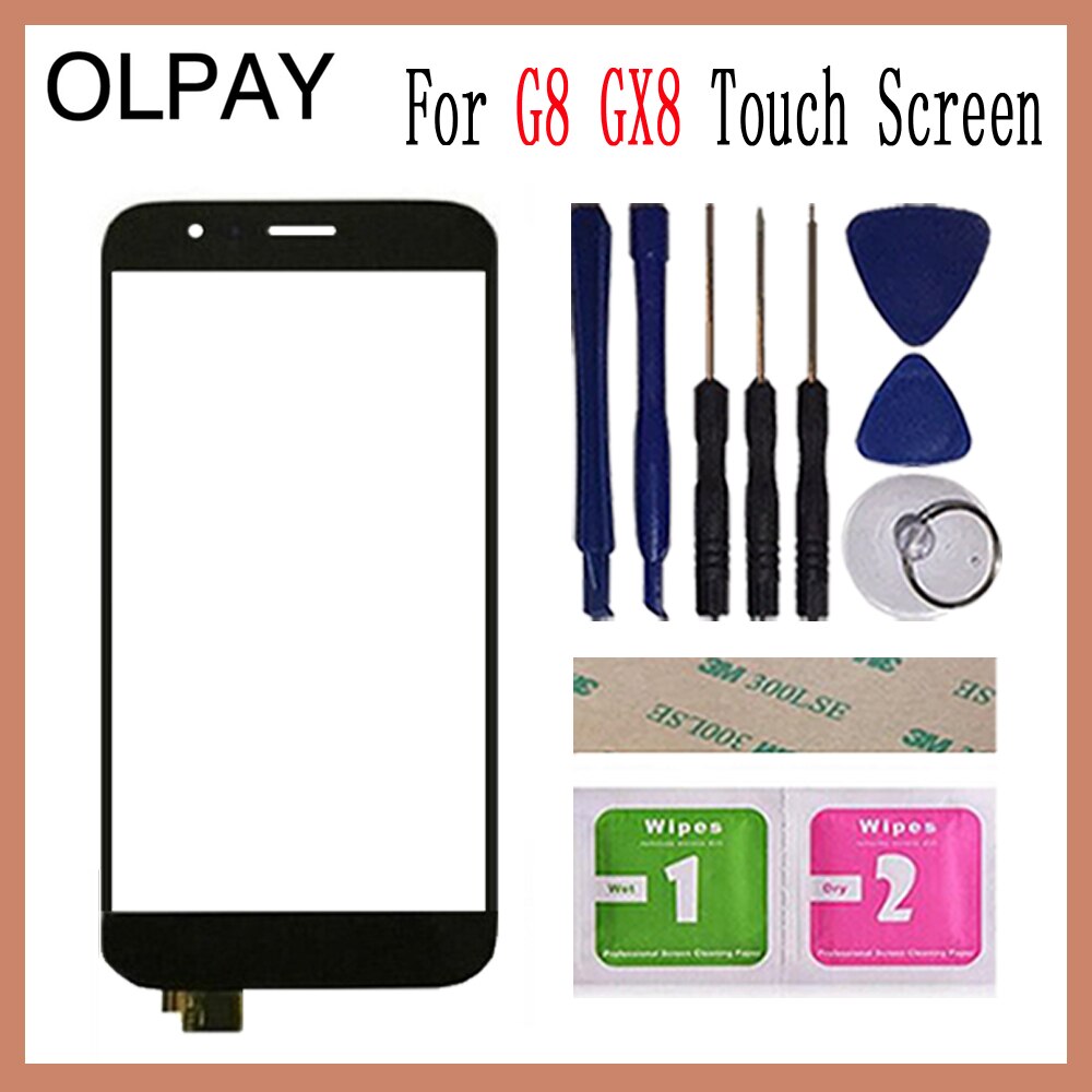 5.5" For Huawei G8 GX8 RIO-L01 RIO-L02 Touch Screen Glass Digitizer Panel Lens Sensor Adhesive+Wipes