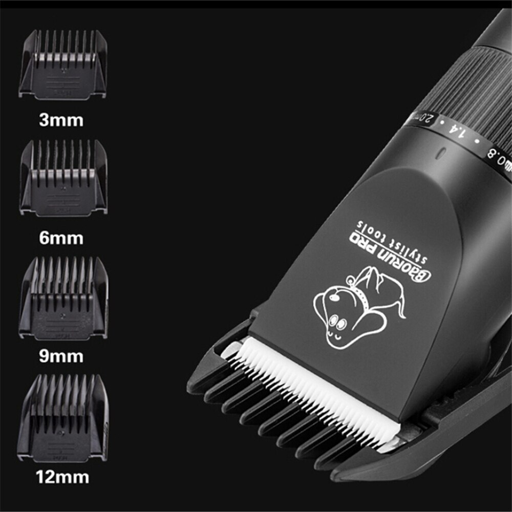 BaoRun-cortadora de pelo S1 para perros y gatos, máquina para cortar el pelo de mascotas, afeitadora de aseo, tijeras eléctricas de alta potencia de 20W