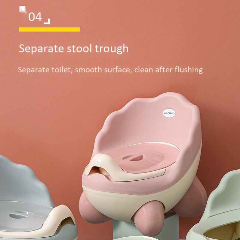 Baby Töpfchen Wc Sitz Schüssel Tragbare Ausbildung Baby Töpfchen freundlicher Bettpfanne Komfortable Rückenlehne Wc Mädchen Jungen