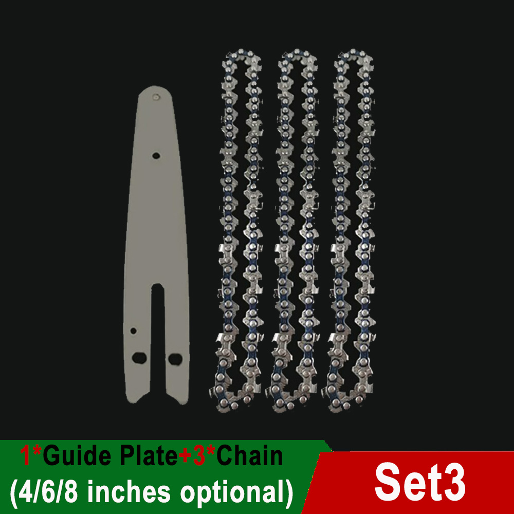 4"/6"/8" Inch Chain Saws Blade for Cutting Wood 1/4"LP 0.043" Gauge 28/37/45DL Mini Chainsaw Chains Electric Chains Replacement: 88 inches / Blue