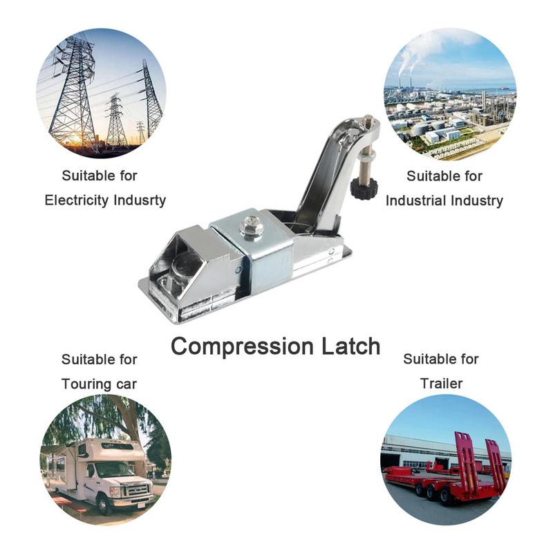 Travel Trailer Door Lock High Strength Compression Latch RV Drawer Latch Sturdy Trailer Latch Lock Trailer Door Latch For