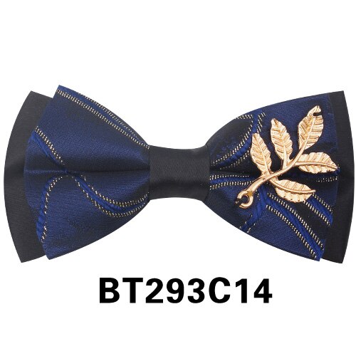 Original butterfly håndlavet #39 til bryllupsfest metal golden wolf to-lags hals butterfly solid slips