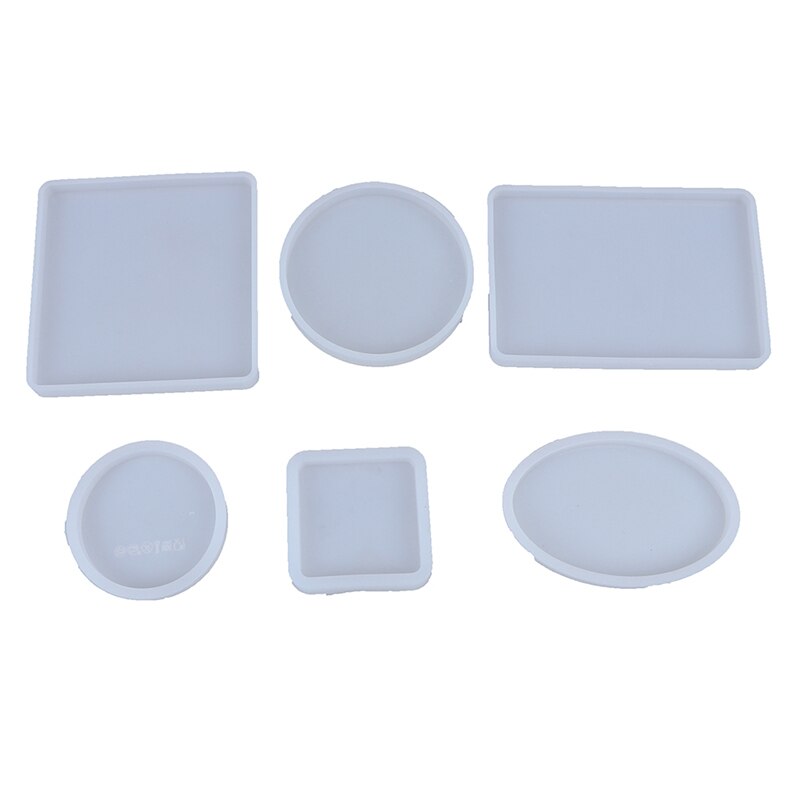 Round Square Oval Waterdrop Rectangle Shape Hole Silicone Mold DIY Craft Epoxy Resin Molds Necklaces Pendant Silicone Mould