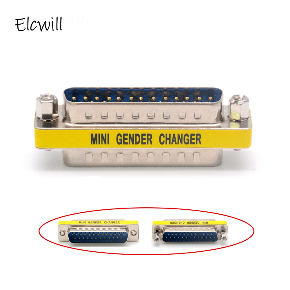 D-sub  db25 serielt kabelforlænget adapter 25- bens stik parallelport mm / mf / ff minitype-skifterstik