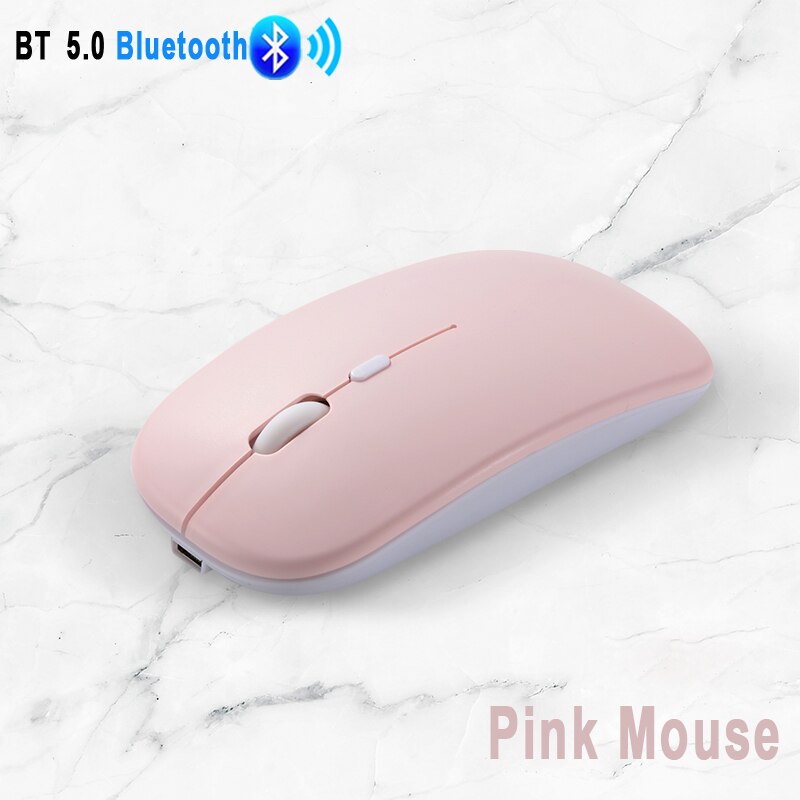 Voor ipad 5.0 bluetooth draadloze muis computermuis stil 10m mause oplaadbare muis 2.4 ghz muizen voor laptop pc tablet ipad
