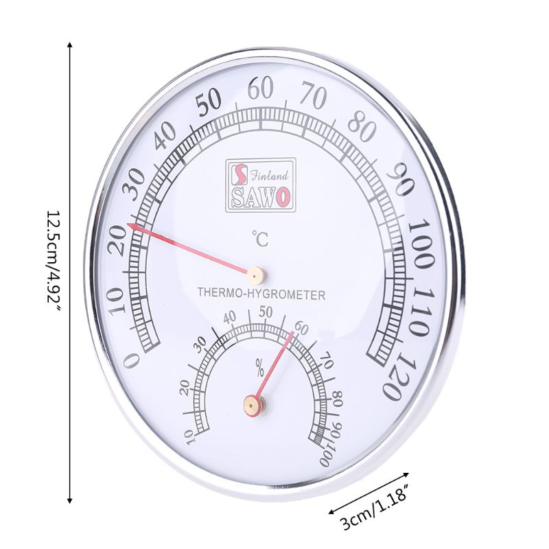 Sauna termometer metal sag damp sauna rum termometer hygrometer bad og sauna indendørs udendørs brugt