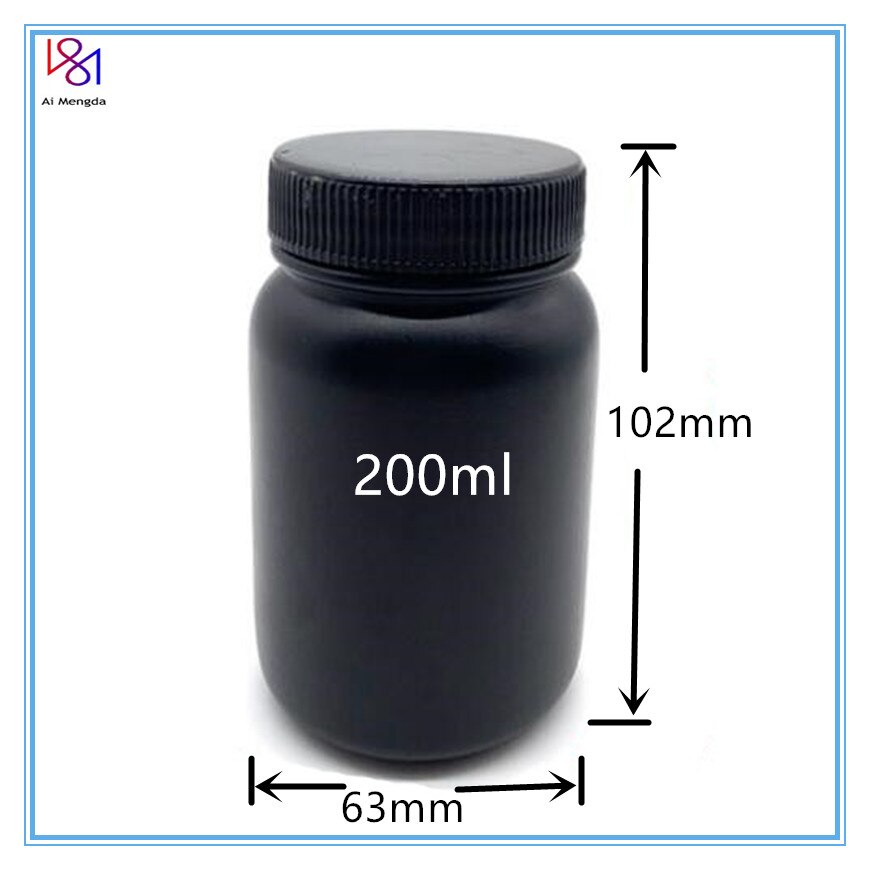 til enhver kubisk foton foton -s 3d skriver sla harpiks spesial tom flaske 3d skrivertilbehør uv sensitiv harpiks tom flaske: 200ml