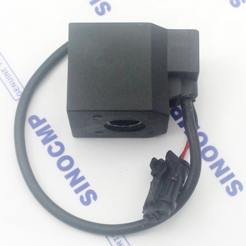 Bobine d'solénoïde carrée R55 12V | Diamètre 13mm hauteur 39mm pour pelle Hyundai