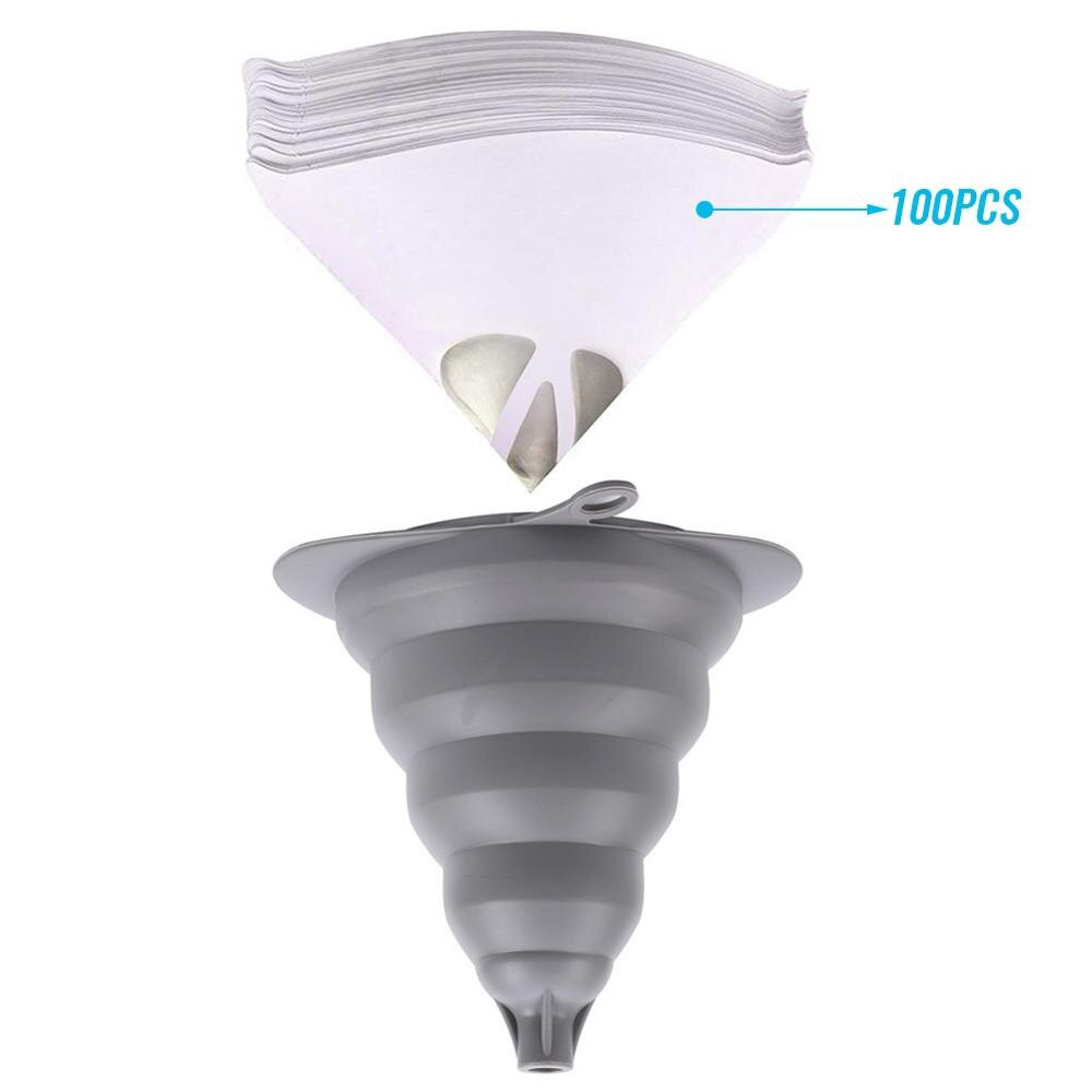 Paquete de 100 filtros para pintura de 100 micras embudo cónico con malla de nailon de Filtro de pintura cónica