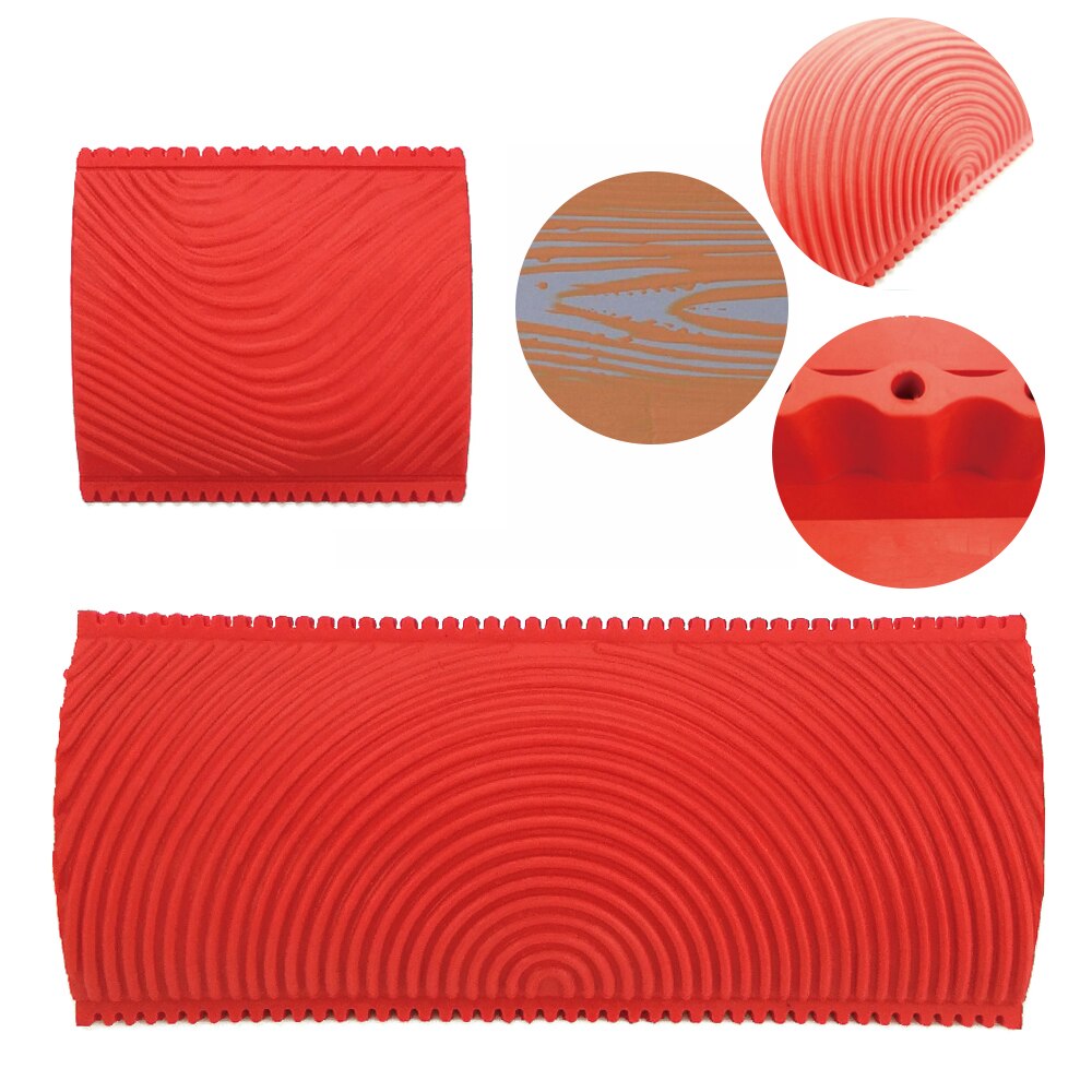 Wood Graining DIY Toaol Set Imitation Wood Grain Paint Roller Brush Wall Painting Tool Sets Wall Texture Art Painting Tool Set