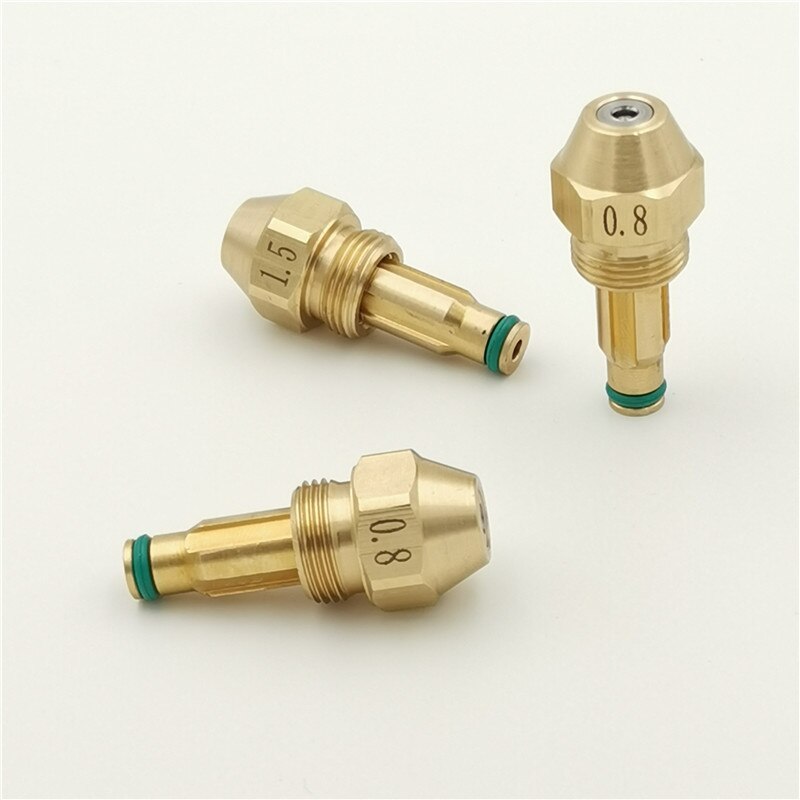 Burner injector waste oil fuel nozzle of 0.5,0.8,1.0,1.2,1.5,2,2.5,3mm orifice siphon cone brass spray jet boiler combustion jet