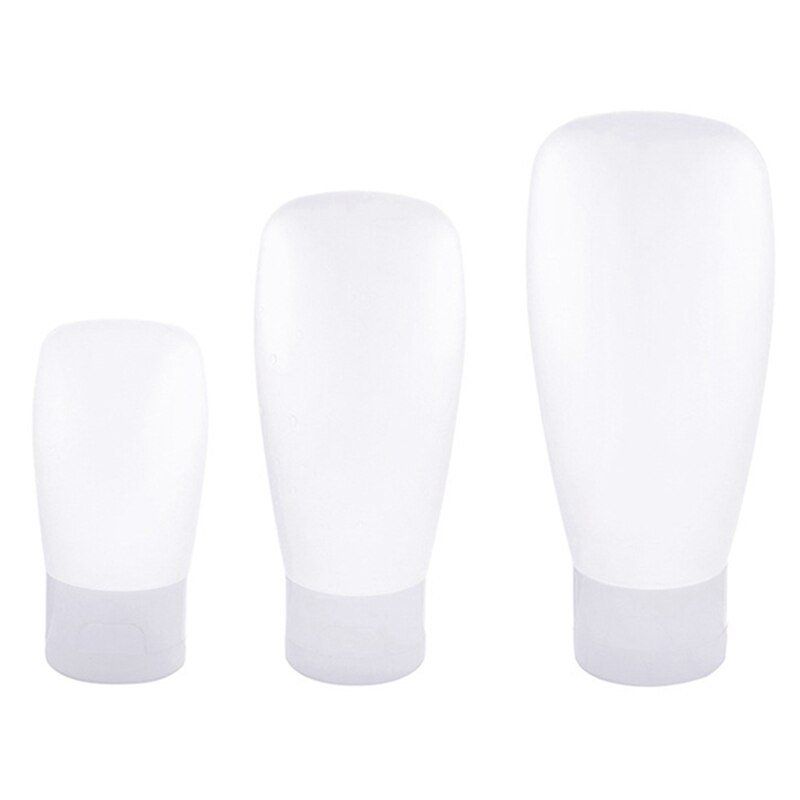 1pc 30/60/100ml bærbar plast genopfyldelig flaske tom rejseflaske til lotion shampoo kosmetiske squeezebeholdere