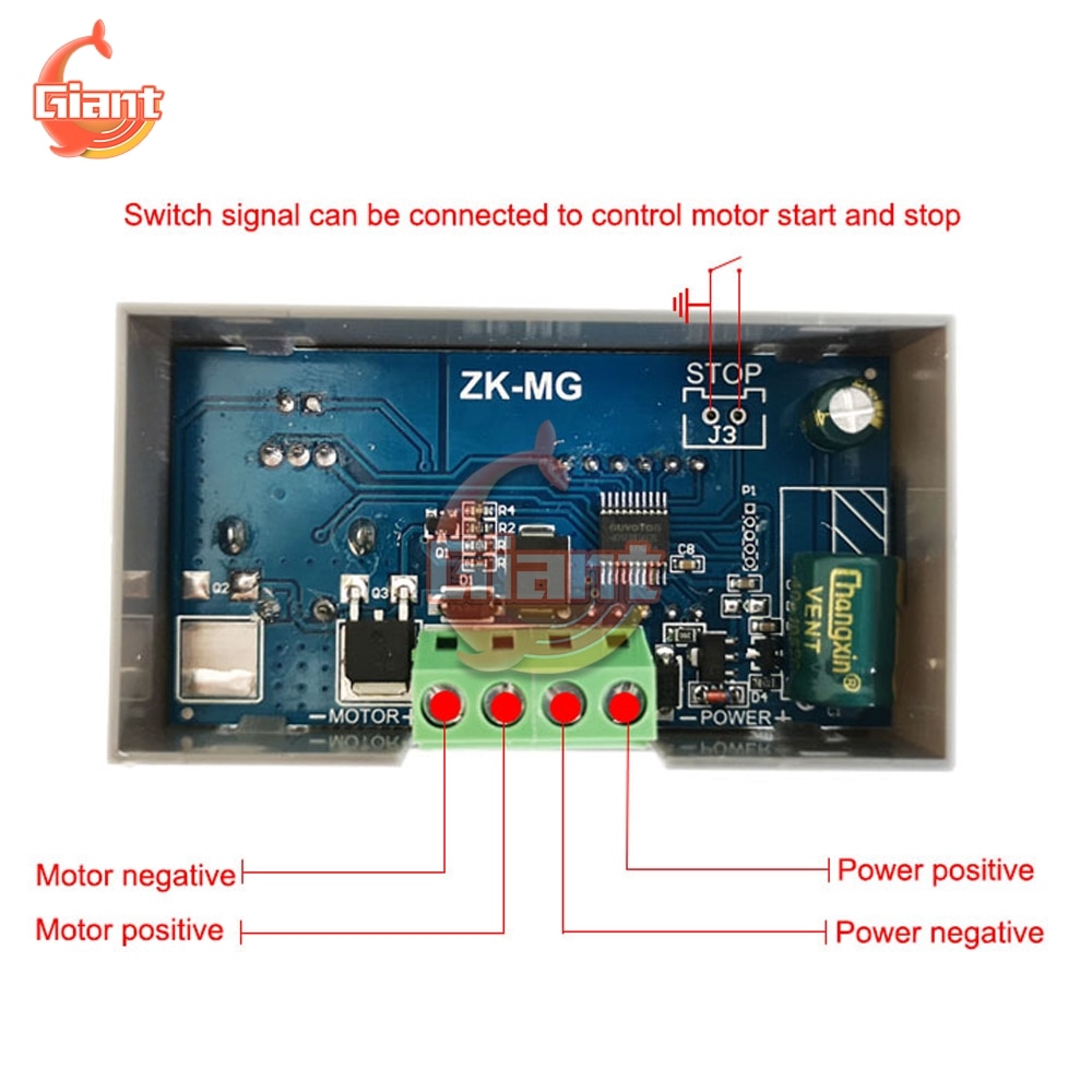 ZK-MG ZK-BMG DC5-30V/9-60V 5A Pwm Dc Motor Controller Gouverneur Verstelbare Speed Digitale Display Eencoder Duty verhouding Frequentie