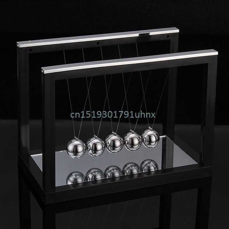 Newtons Cradle Steel Balance Ball Fun Decoration Physics Science Toy