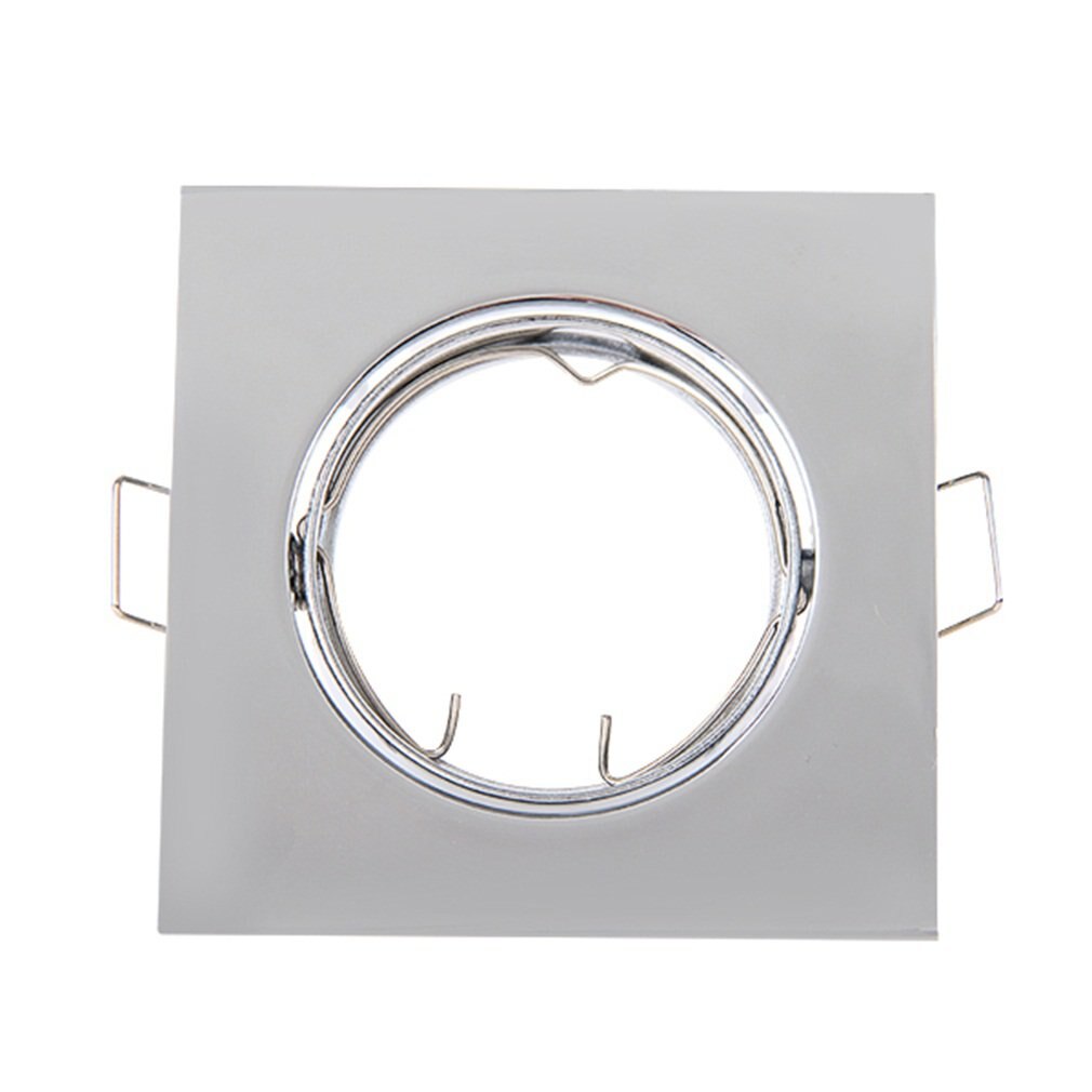 4X/10X Down Light Polished Chrome Mains Recessed Ceiling Downlight Square