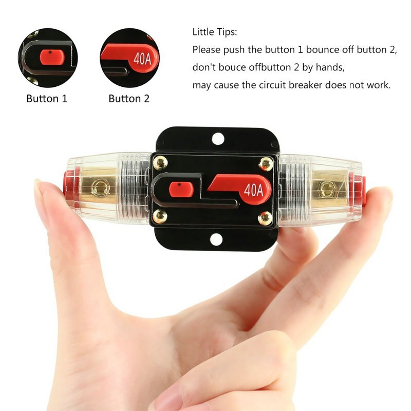 150A 100A 80A 60A 50A 40A 30A 20A 12/24 / 48VDC Auto En Solar Overbelasting Kortsluiting Protector Met Zelf-Reset Connector