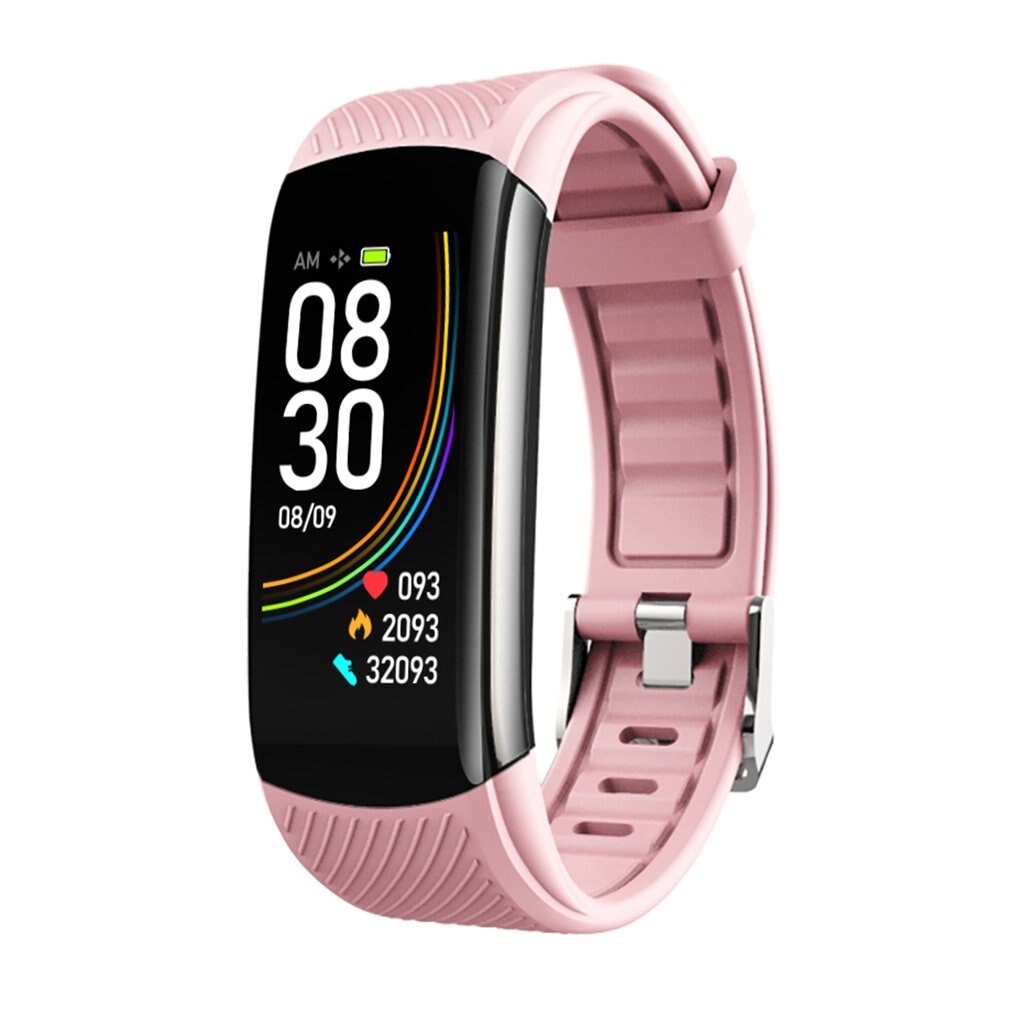 C6T Body Temperature Bracelet Watch Information Push Sleep Exercise Step Waterproof Sports Smart Bracelet Thermometer Bracelet: 4