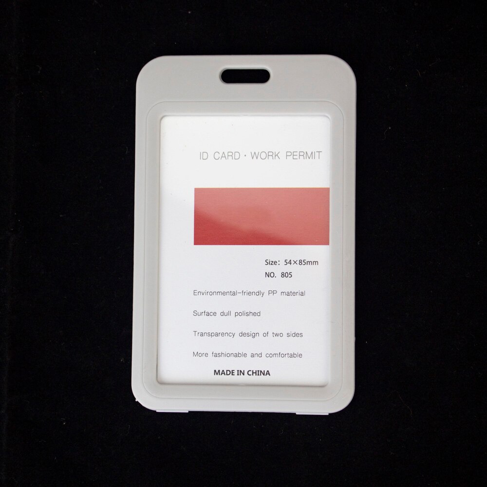 Color ID Card Holder Plastic Badge Holder Name Identification Sleeve Dual Clear Business Exhibition Shell Office school entrance