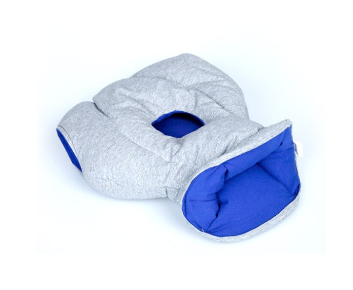 Autruche oreiller bureau sieste oreiller cou oreiller particule étudiant petit repos artefact: Bleu