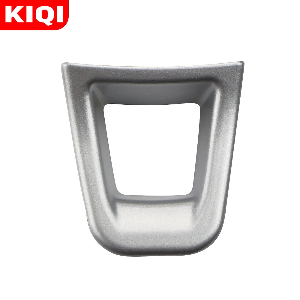 KIQI 1 pièces décoration de volant de voiture garniture de couverture pour Volkswagen VW Fox Polo Jetta MK6 MK7 Arteon T-ROC Troc accessoires: Matt Silver