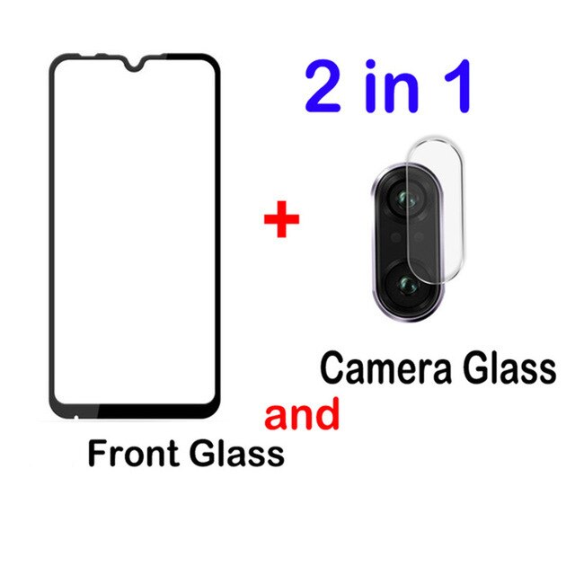 2in1 Protective Glass For Xiomi Redmi 7A Note 7 8 pro 8T 9s Lens Film For Xiaomi Redmi note8 pro note 9 Camera Screen Protector: For Note 9 pro